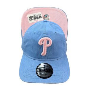 New Era Philadelphia Phillies Baby Blue Adjustable Strap Hat Dad Cap 9TWENTY